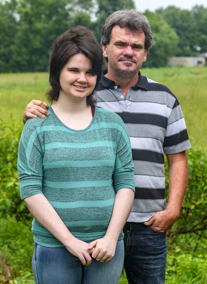 Destiny Beavin and her father