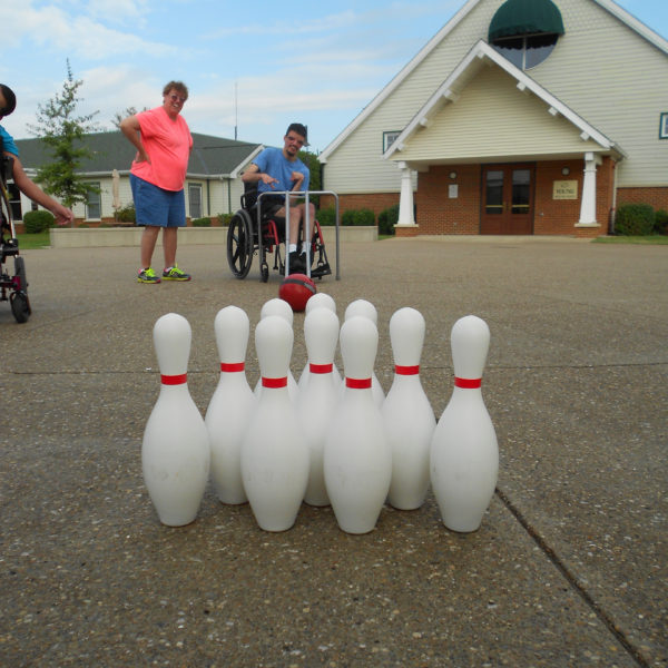 bowling in the sensory park