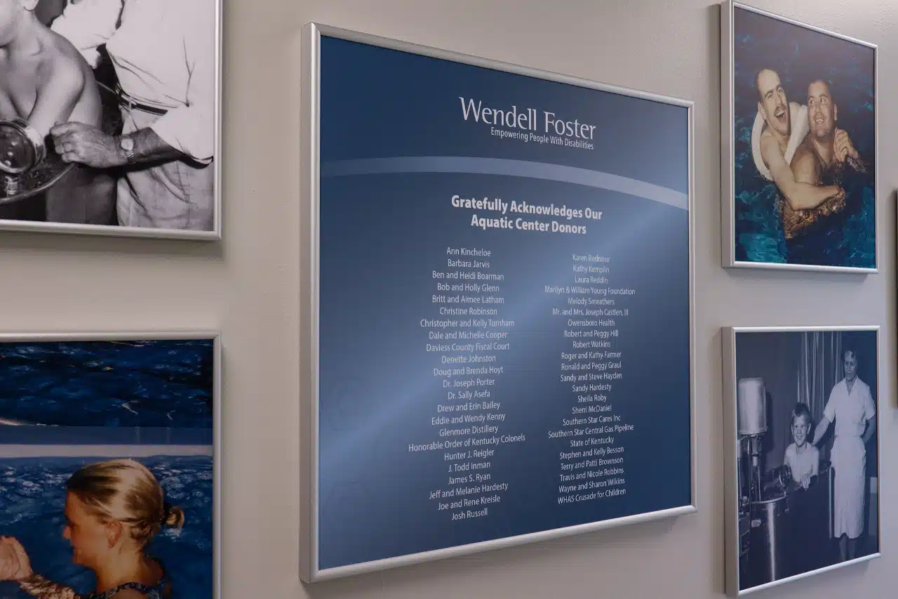 Honoring the donors who made the Aquatic Center possible.
